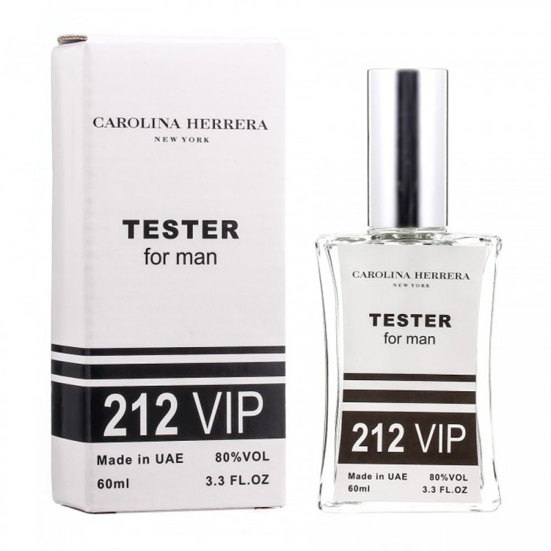 Мини парфюм Carolina Herrera 212 Vip Men 60мл (тестер белый)