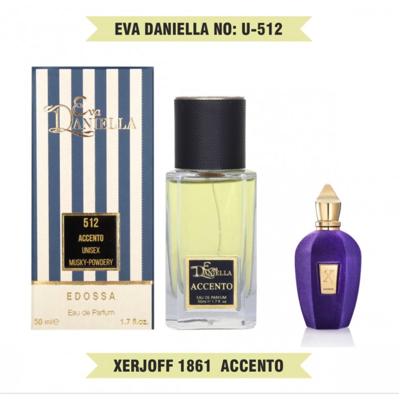 Міні парфум EVA DANIELLA NO: U-512 XERJOFF 1861 ACCENTO 50 мл (edossa)