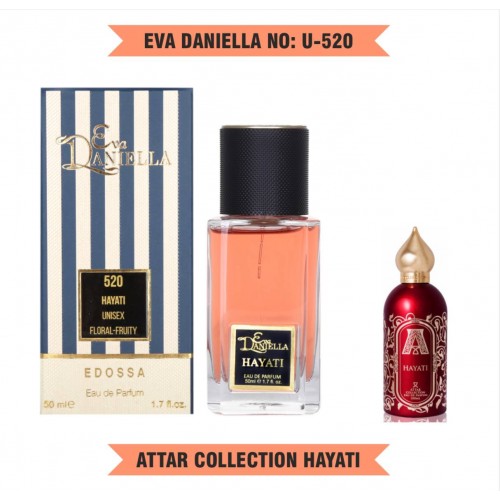 Міні парфум EVA DANIELLA NO: U-520 ATTAR COLLECTION HAYATI 50 мл (edossa)