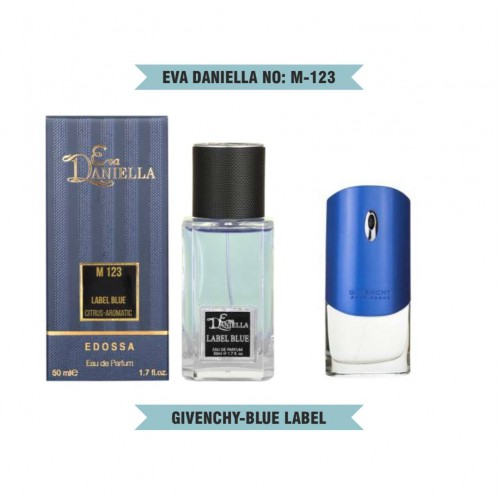 Міні парфум EVA DANIELLA NO: M 123 GIVENCHY BLUE LABEL 50 мл (edossa)