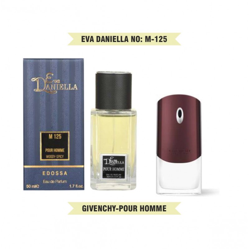 Мини парфюм EVA DANIELLA NO: M 125 GIVENCHY POUR HOMME 50 мл (edossa)