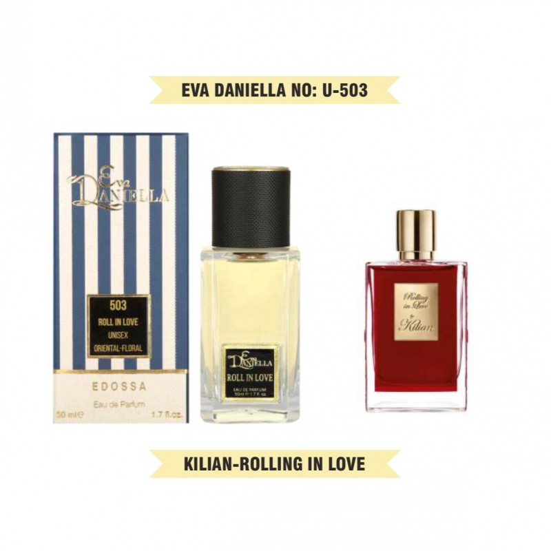 Мини парфюм EVA DANIELLA NO: U 503 KILIAN ROLLING IN LOVE 50 мл (edossa)