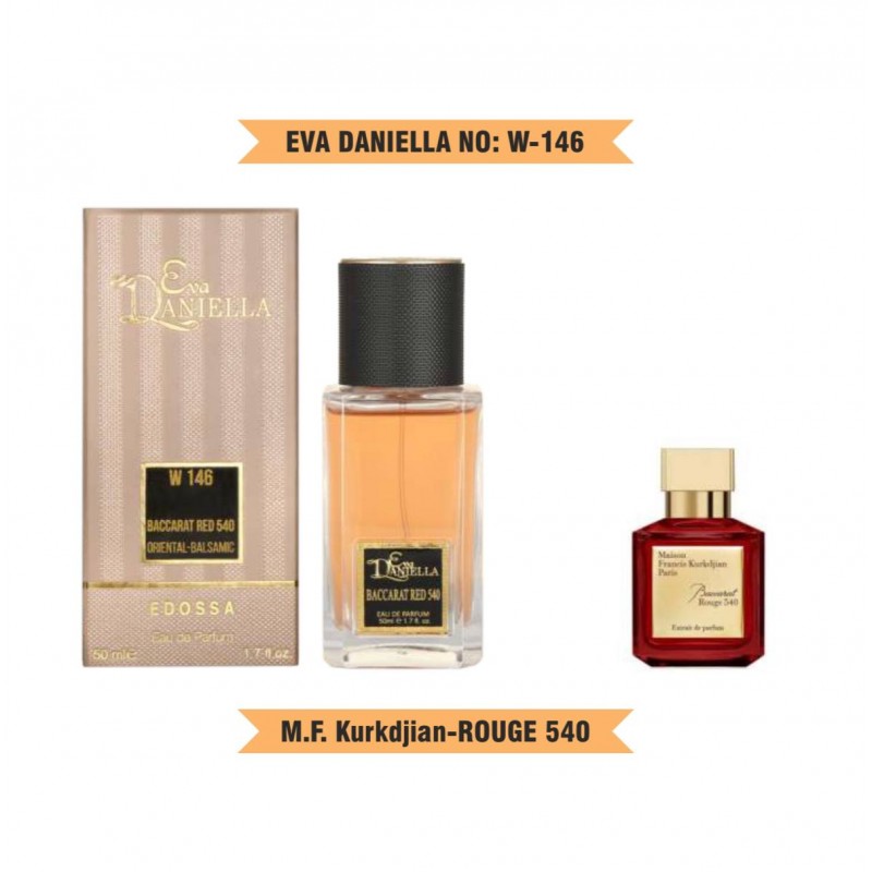 Міні парфум EVA DANIELLA NO: W 146 KURKDIJAN BACCARAT ROUGE 540 50 мл (edossa)