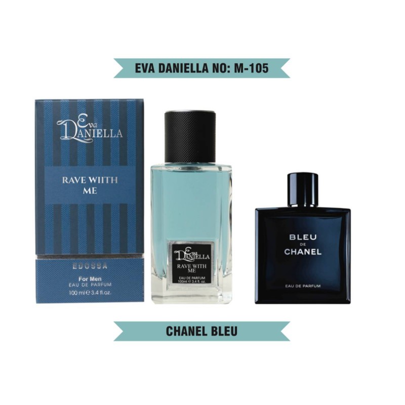 Міні парфум EVA DANIELLA NO: M-105 Chanel Bleu De Chanel 100 мл (edossa)