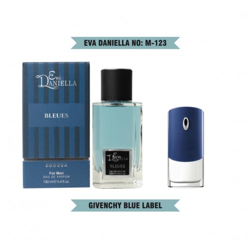 Міні парфум EVA DANIELLA NO: M 123 GIVENCHY BLUE LABEL 100 мл (edossa)