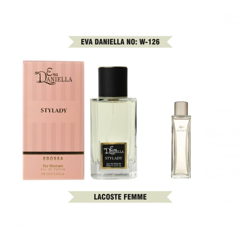 Міні парфум EVA DANIELLA NO: W-126 Lacoste Pour Femme 100 мл (edossa)