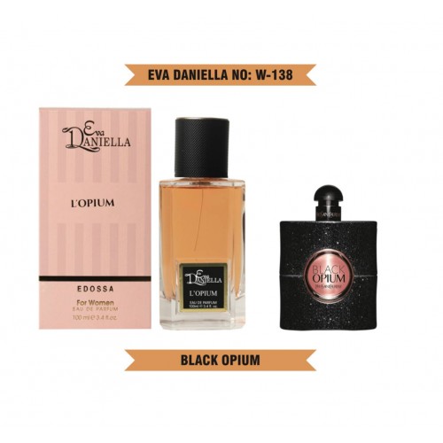 Міні парфум EVA DANIELLA NO: W-138 Yves Saint Laurent Black Opium 100 мл (edossa)