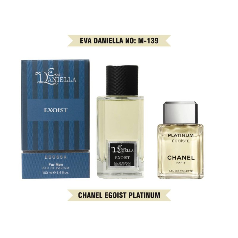 Мини парфюм EVA DANIELLA NO: M-139 CHANEL EGOISTE PLATINUM 100 мл (edossa)