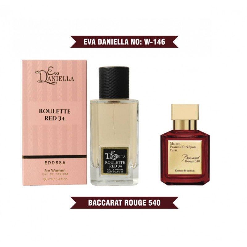 Міні парфум EVA DANIELLA NO: W 146 KURKDIJAN BACCARAT ROUGE 540 100 мл (edossa)