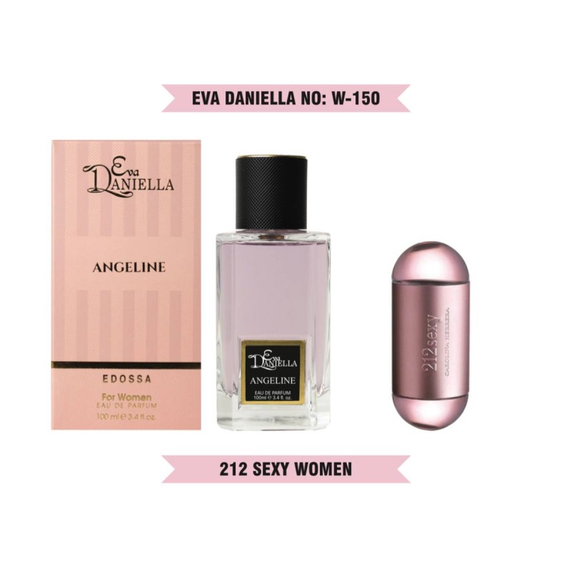 Міні парфум EVA DANIELLA NO: W 150 Carolina Herrera 212 Sexy w 100 мл (edossa)