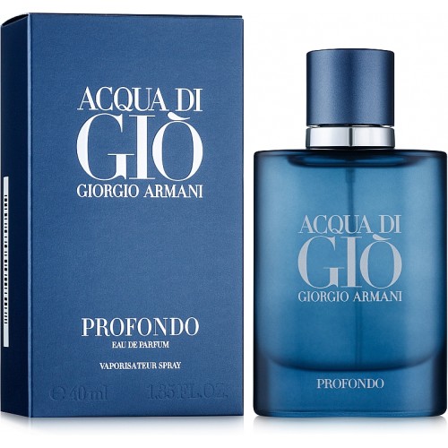 Парфум Giorgio ARMANI ACQUA DI GIO Profondo Parfum 75 мл (уцінка,коробка без слюди)  (з магнітною стрічкою) (люкс копія)