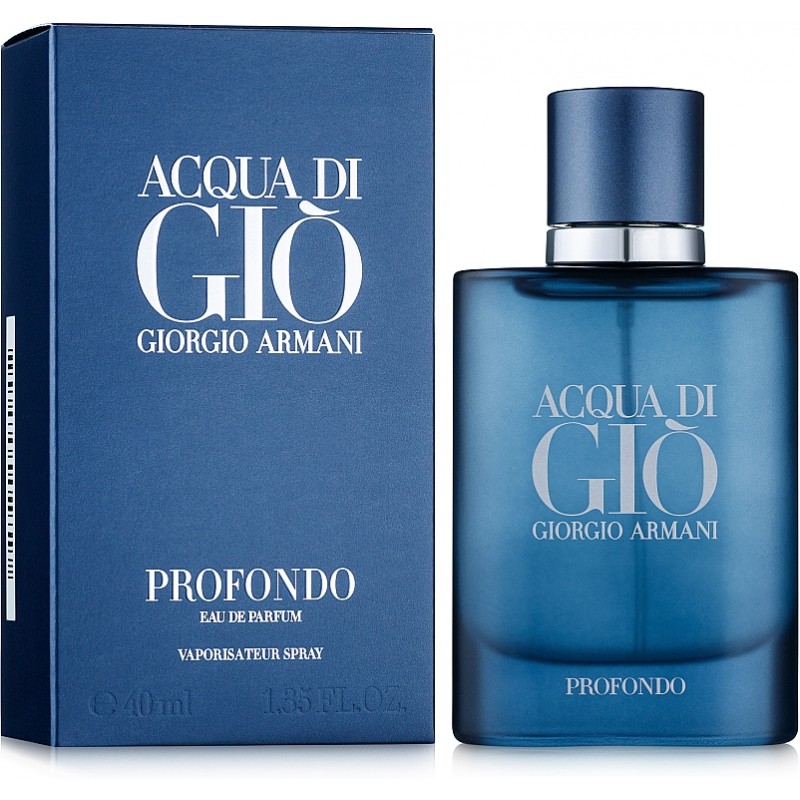Парфум Giorgio ARMANI ACQUA DI GIO Profondo Parfum 75 мл (уцінка,коробка без слюди)  (з магнітною стрічкою) (люкс копія)