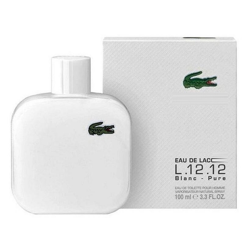 Парфюм Eau De Lacoste L.12.12: Blanc Pure Eau de toilette 100 мл (с магнитной лентой) (люкс копия)