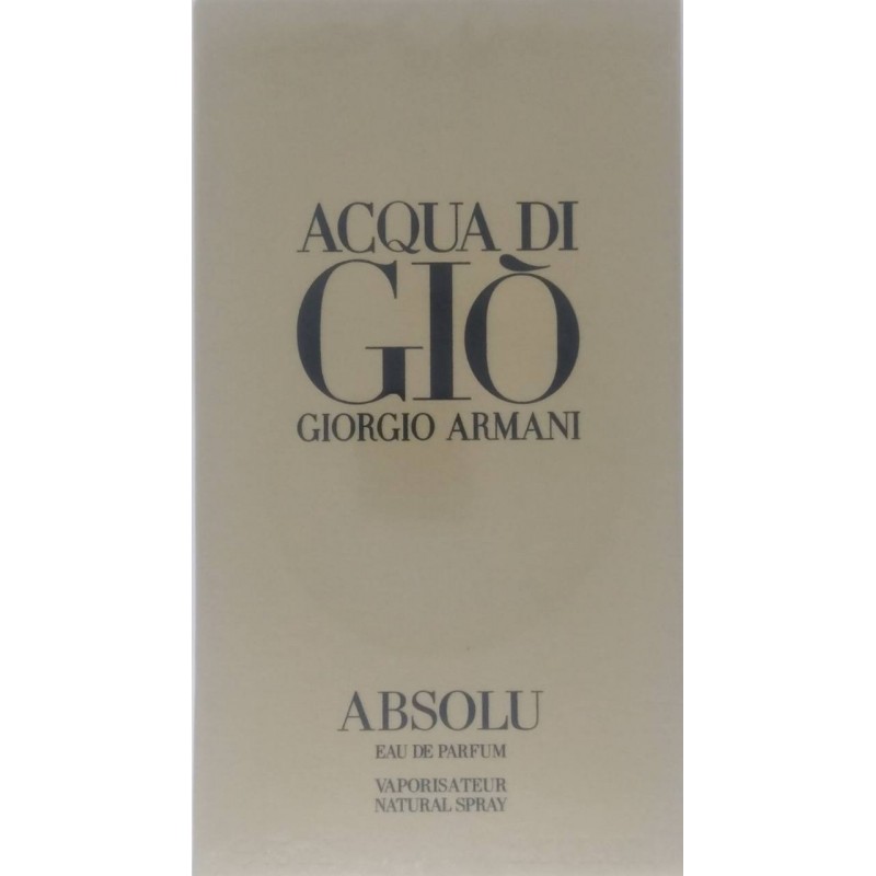 Парфюм Giorgio ARMANI ACQUA DI GIO Absolu eau de Parfum 75 мл (примятые коробки) (с магнитной лентой) (люкс копия)